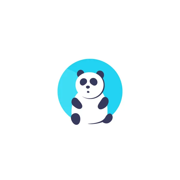 Panda logosu, vektör simgesi — Stok Vektör