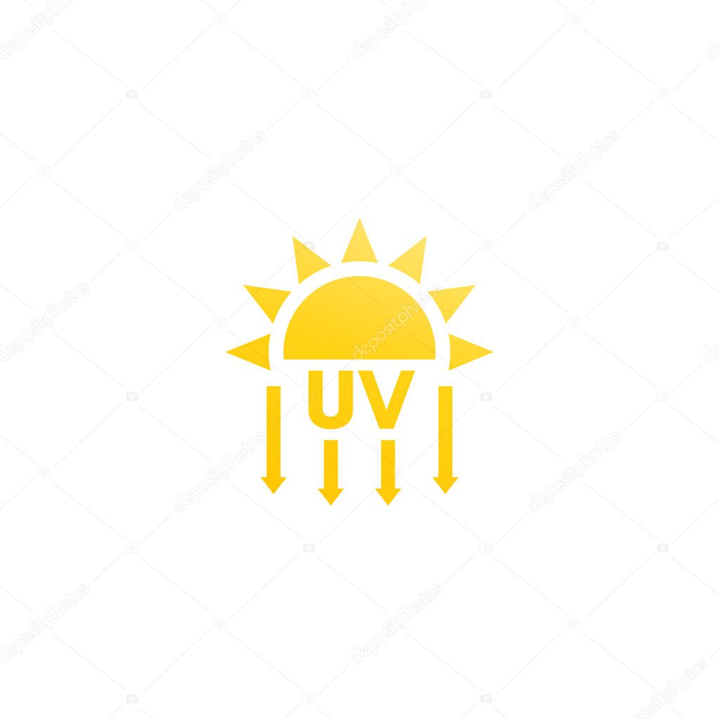 UV radiation, solar ultraviolet light, eps 10 file, easy to edit