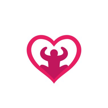 Meditasyon, yoga logosu, vektör