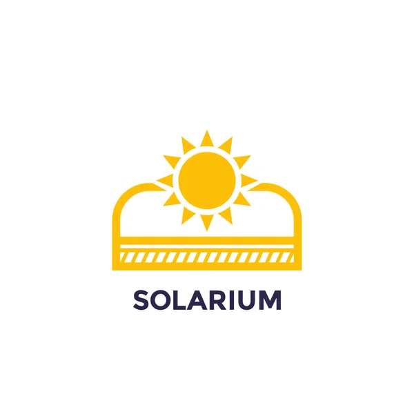 Icono de solarium para web e imprimir — Archivo Imágenes Vectoriales