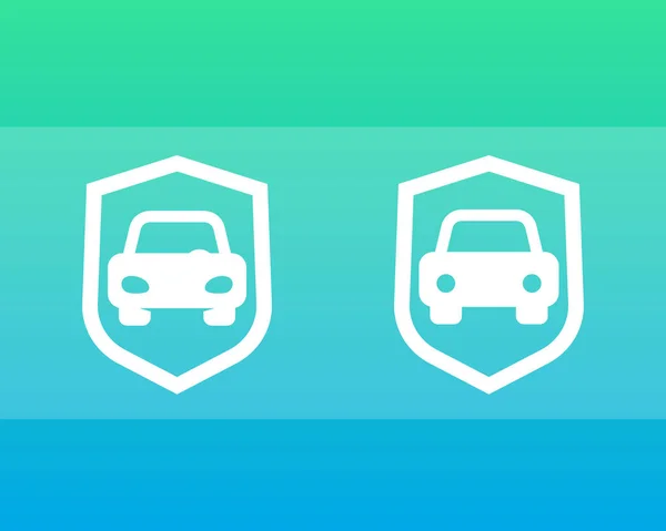 Car security icons — Stock Vector