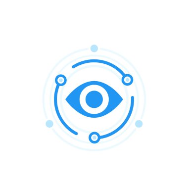 Makine görüşü, vektör düz simgesi