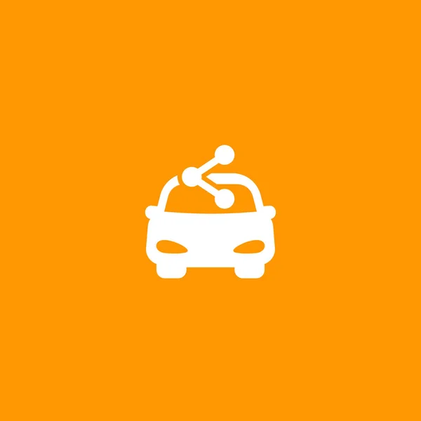 Carsharing service icon for web and apps — Stock Vector