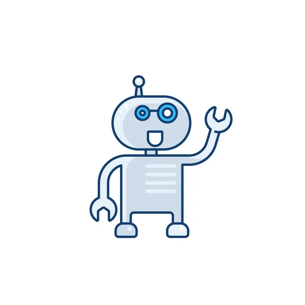 Robot assistent vektor illustration — Stock vektor