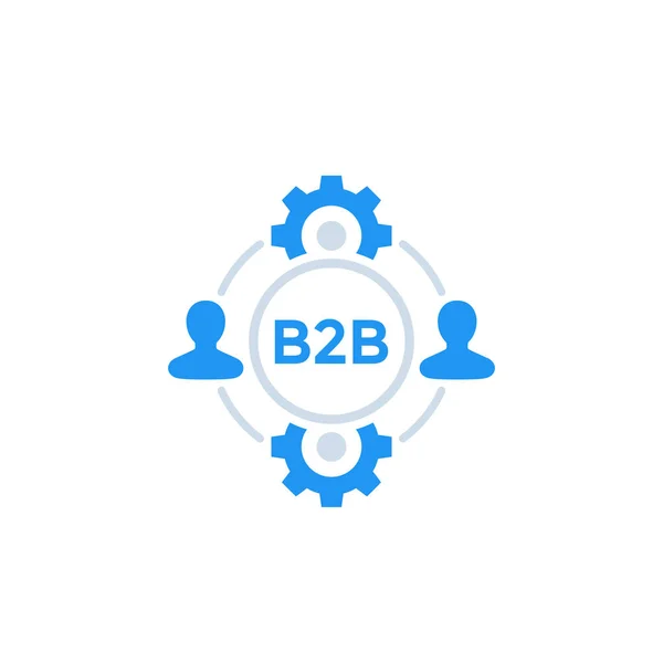 B2b, icono de negocio — Vector de stock