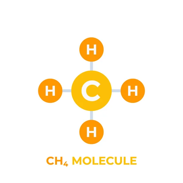 Εικονίδιο του φορέα μόριο μεθανίου — Διανυσματικό Αρχείο