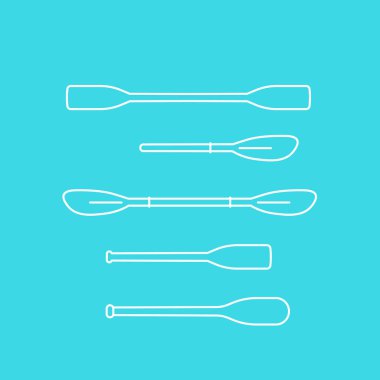 Kürek hattı sanatı, vektör illüstrasyonu