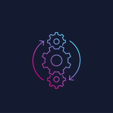 İşlem satırı vektör simgesi