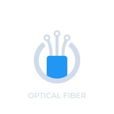 optik fiber simge, logo, vektör