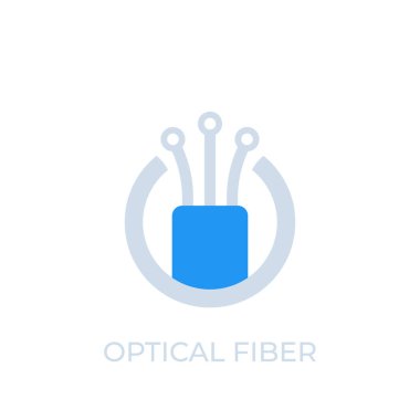 optik fiber simge, logo, vektör
