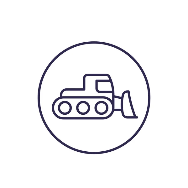 Snowplow icon, linear — 스톡 벡터