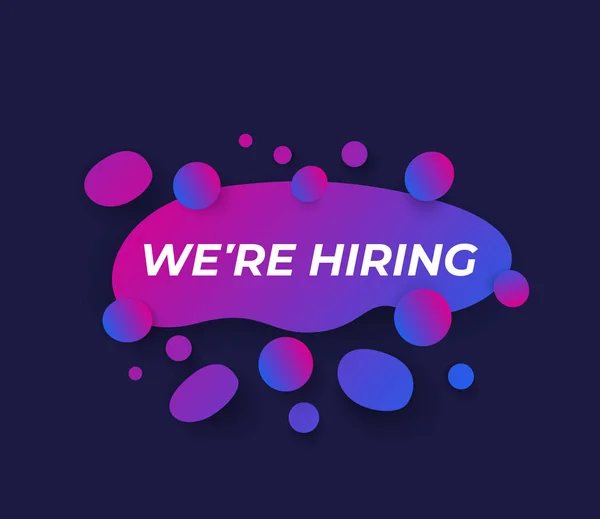 We are hiring vector design — Stock vektor