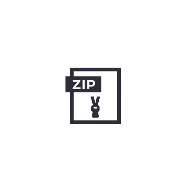 Icono de archivo Zip — Vector de stock