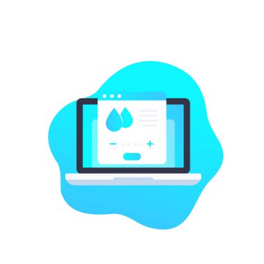 nem kontrol uygulaması vektörü