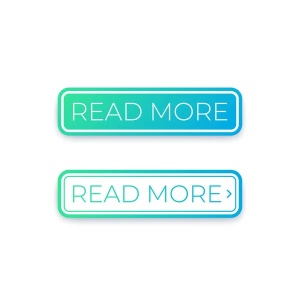 Buttons for website, Read more — Stockvector