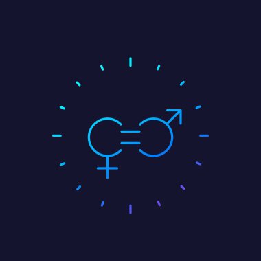 cinsiyet eşitliği simgesi, doğrusal