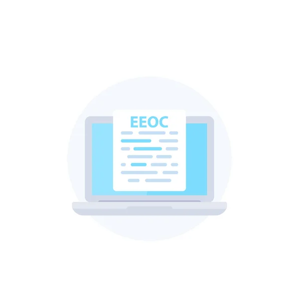 Comisión para la Igualdad de Oportunidades en el Empleo, icono EEOC — Vector de stock
