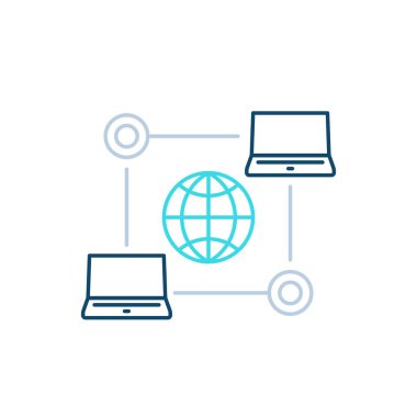 bilgisayar ağı, internet teknolojileri, satır simgesi
