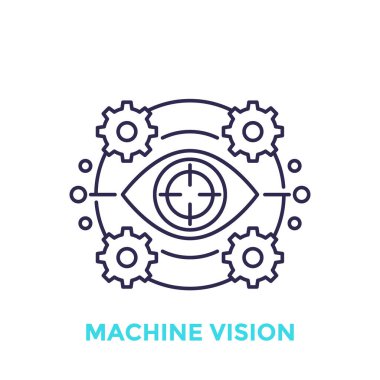 Makine görme simgesi, görsel tanıma satırı