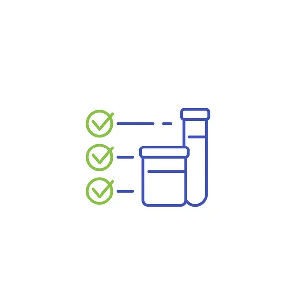 Doping test, line icon — Stock Illustration Doping test, line icon Royalty Free Stock Vectors