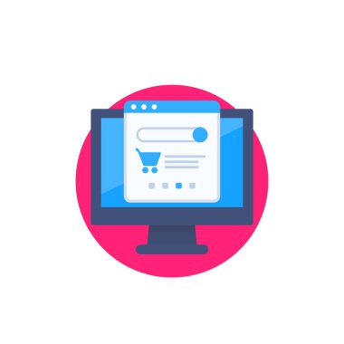 Pazar yeri vektör simgesi