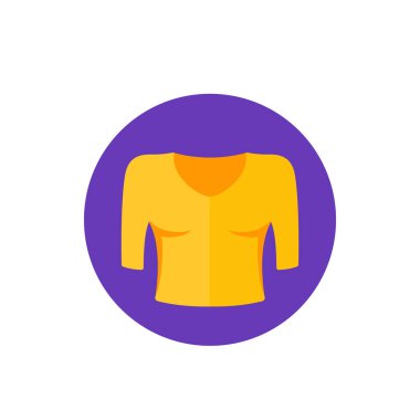 bluz vektör simgesi, düz biçim