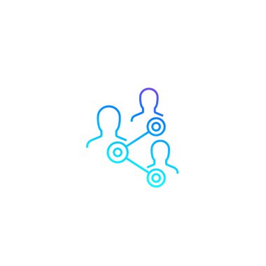 Paylaş, vektör çizgisi simgesine bağlan