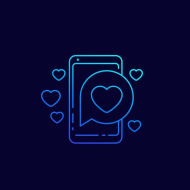 pozitif geribildirim, çizgi vektör simgesi