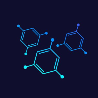 Moleküller, vektör tasarımı