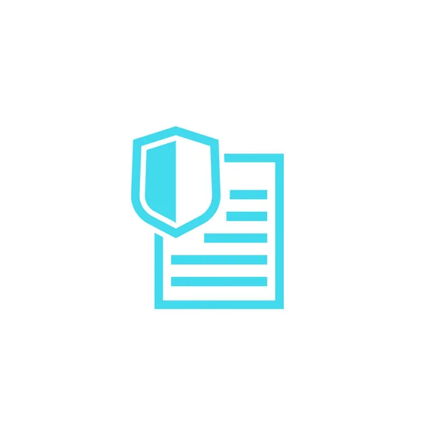 Insurance policy form, vector icon — Stock Vector