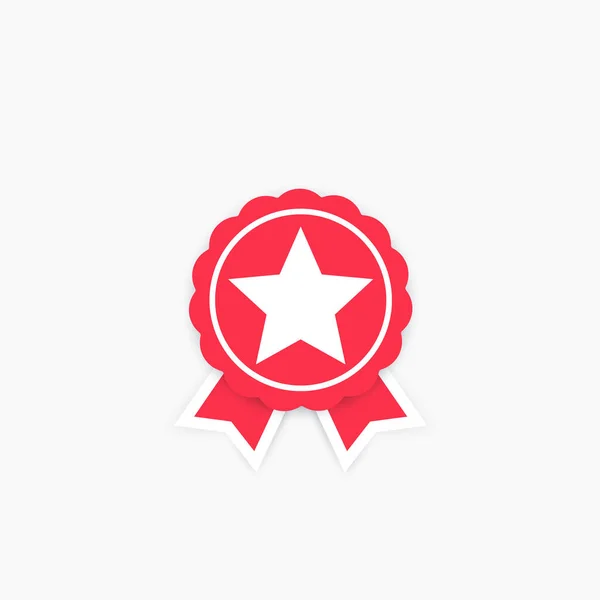 Odznaka z gwiazdą — Wektor stockowy