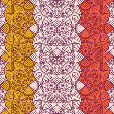 etnik çiçek seamless modeli