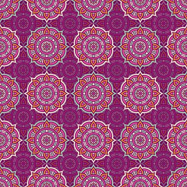 etnik çiçek seamless modeli