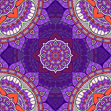 etnik çiçek seamless modeli