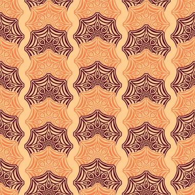 etnik çiçek seamless modeli