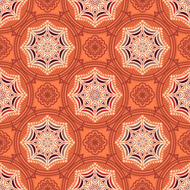 etnik çiçek seamless modeli