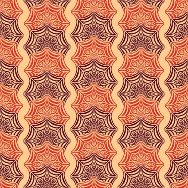 etnik çiçek seamless modeli