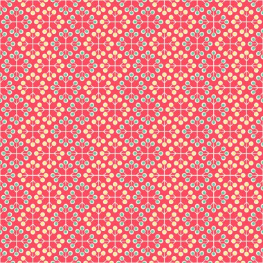 etnik çiçek seamless modeli