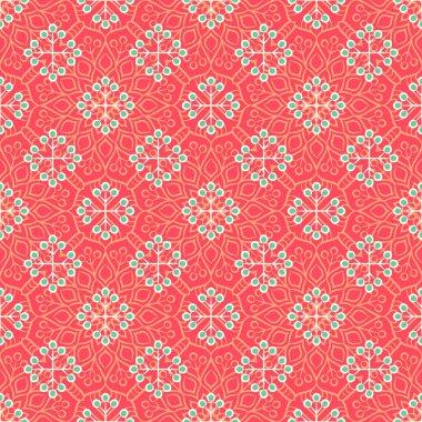 etnik çiçek seamless modeli