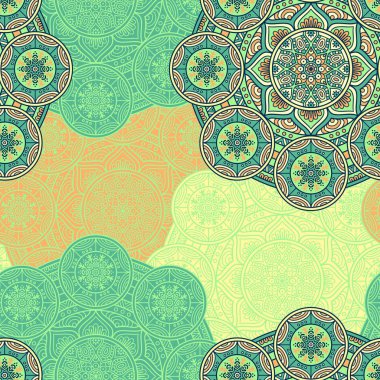 etnik çiçek seamless modeli