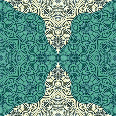 etnik çiçek seamless modeli