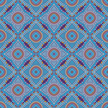 etnik çiçek seamless modeli