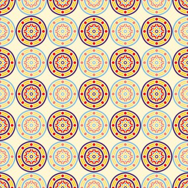 etnik çiçek seamless modeli