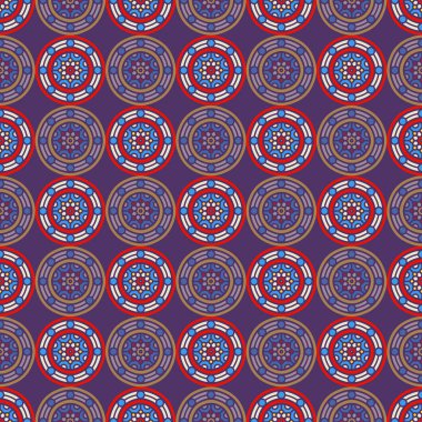 etnik çiçek seamless modeli