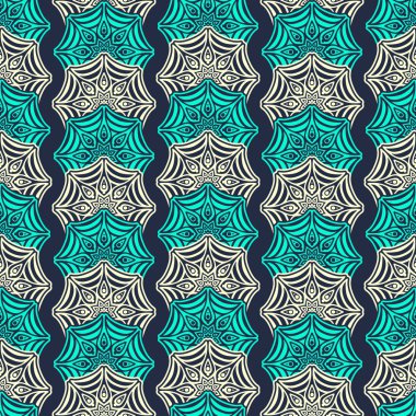 etnik çiçek seamless modeli