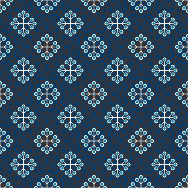 etnik çiçek seamless modeli