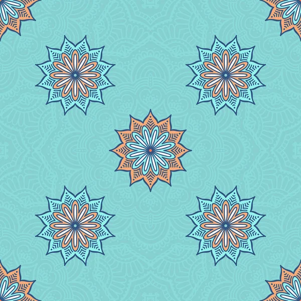 etnik çiçek seamless modeli