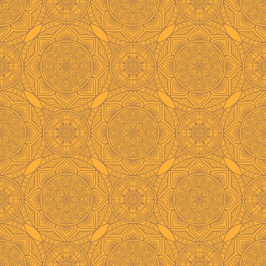 etnik çiçek seamless modeli