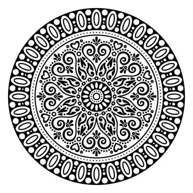 Vektör Hintli Mandala