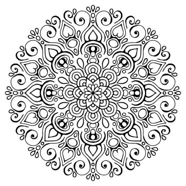 Vektör Hintli Mandala